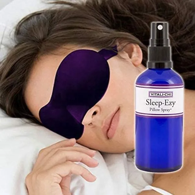 SLEEP MASK with 100ml PILLOW MIST SPRAY with Lavender and Chamomile Pure Essential Oils - This is a Deep Sleep Pillow Spray - Aromatherapy To Help You Sleep
