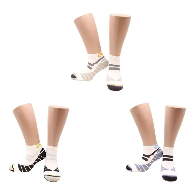Socquettes Sans Couture en coton peigné (3 paires) - Blanc - Taille 39/42