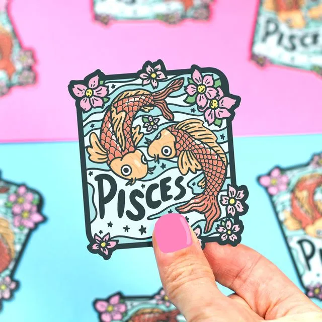 Pisces Astrology Vinyl Sticker