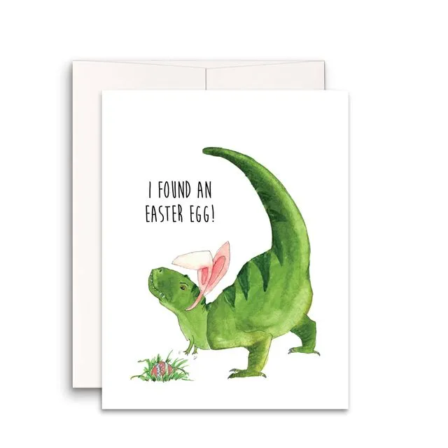 Trex Easter Egg Hunt - Funny Easter Card