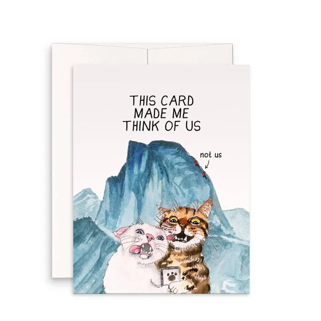 Cats Couple Adventure Funny Anniversary Card