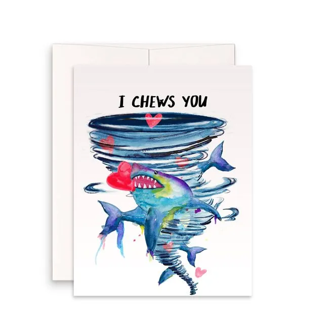 Sharknato Shark Love - Valentines Day Card