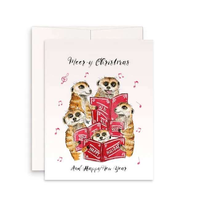 Meerkats Carols - Funny Christmas Card