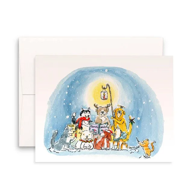 Dogs Christmas Carol - Funny Christmas Card