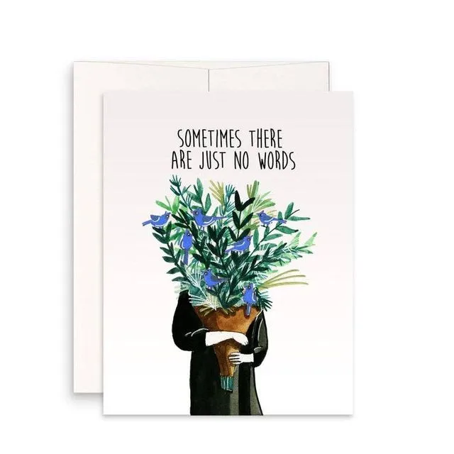 No Word Flower - Sympathy Card