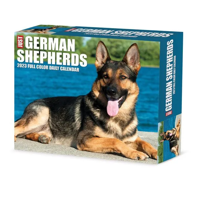 German Shepherds 2023 6.2" x 5.4" Box Calendar