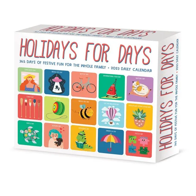 Holidays for Days 2023 6.2" x 5.4" Box Calendar