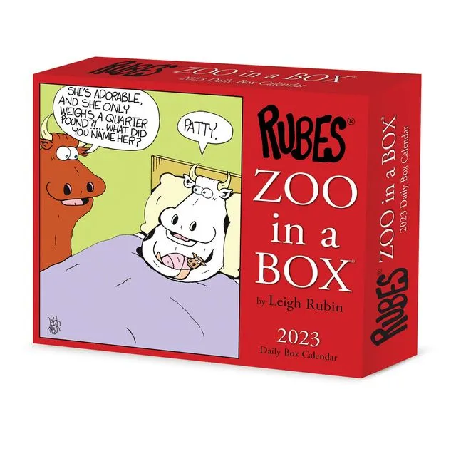 Zoo In A Box 2023 6.2" x 5.4" Box Calendar