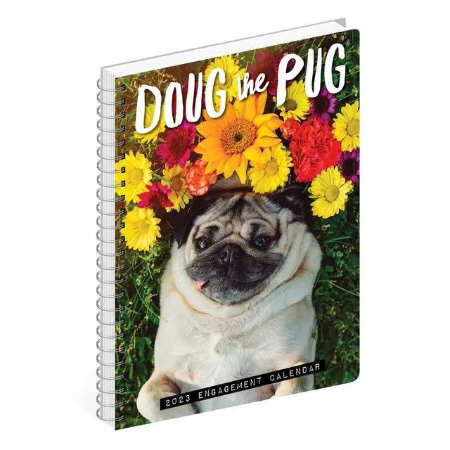 Doug the Pug 2023 7" x 8.7" Engagement Calendar