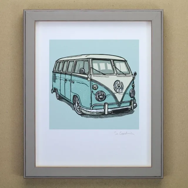 VW Campervan Art Print