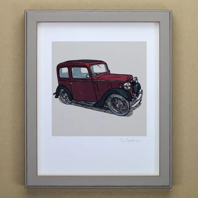 Austin Seven Classic Car Art Print