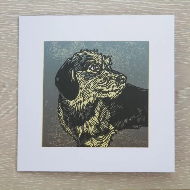Dachshund Dog Greetings Card