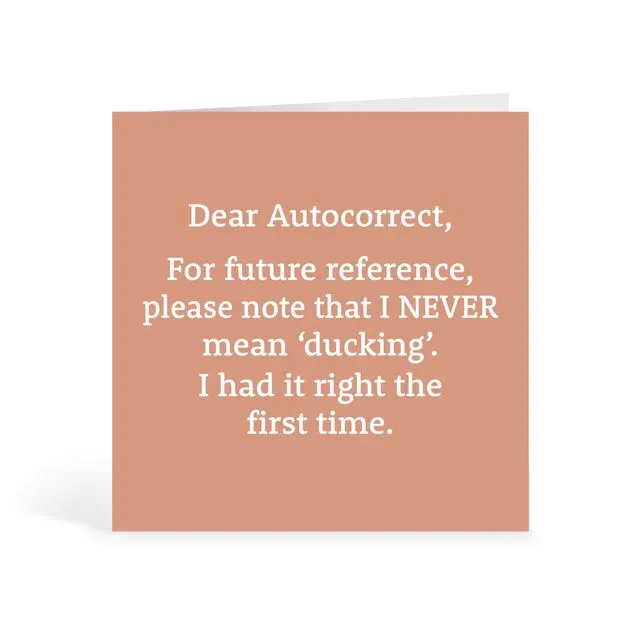 Colourful Kardz - Dear Autocorrect
