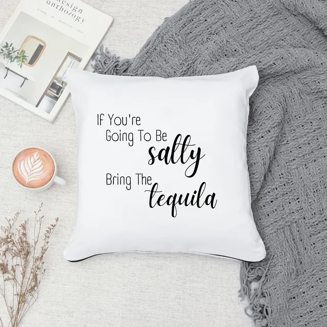 Funny Pillow Cover - Be Salty