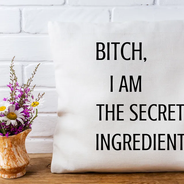 Funny Pillow Cover - Secret Ingredient