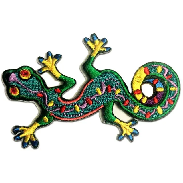 Iron on patches - Gecko Salamander animal