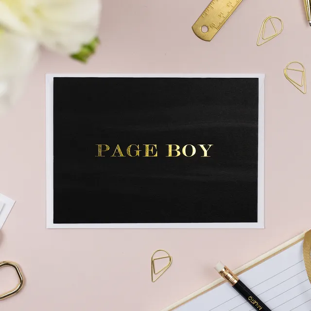 Page Boy Card