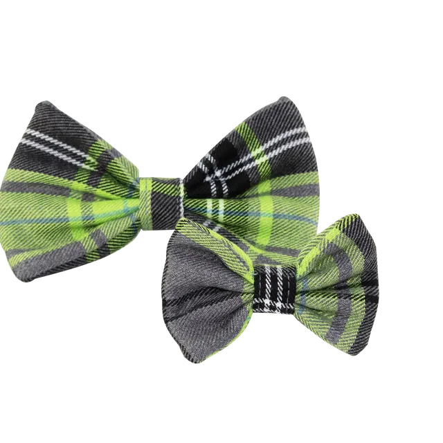 Green Tartan Bow Tie