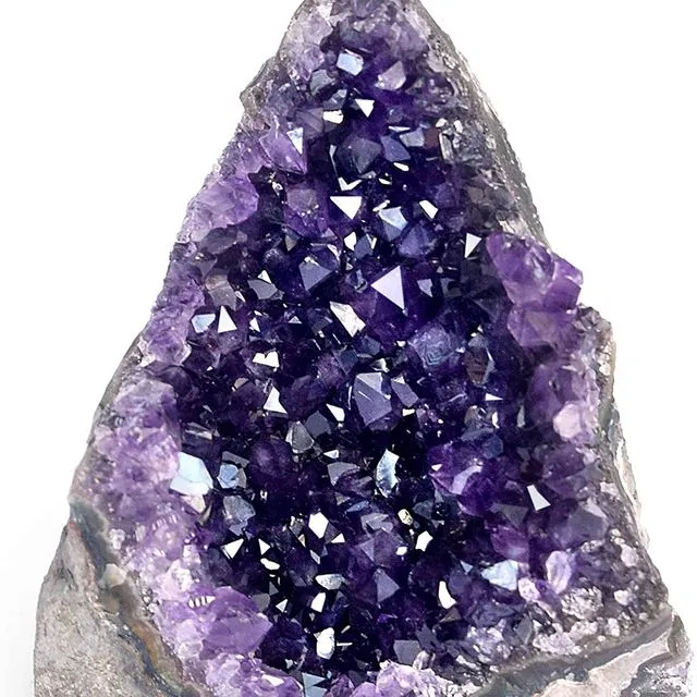 Deep Purple Project Amethyst Rock Crystal (250 Grams) Raw Clusters from Uruguay Quartz Geode