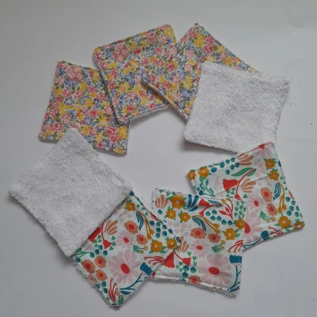 Floral Reusable Bamboo Make Up Wipes