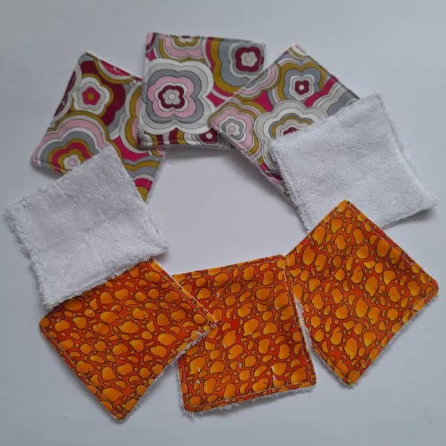 Patterned Reusable Bamboo Make Up Wipes