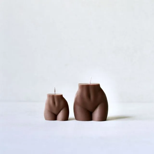 Medium Booty Candles - Cocoa (Brown)