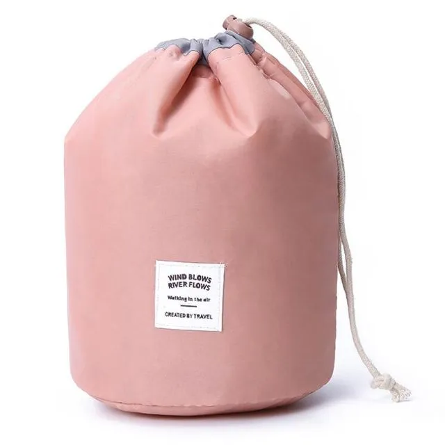 Portable Cosmetic Bags - Solid Pink