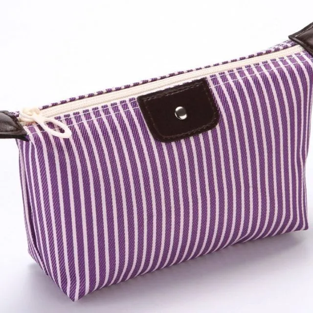 Compact Everything Bag - Purple Stripe
