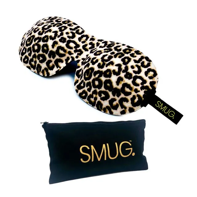 Contoured Sleep Mask & Black Storage Bag Sets - Animal
