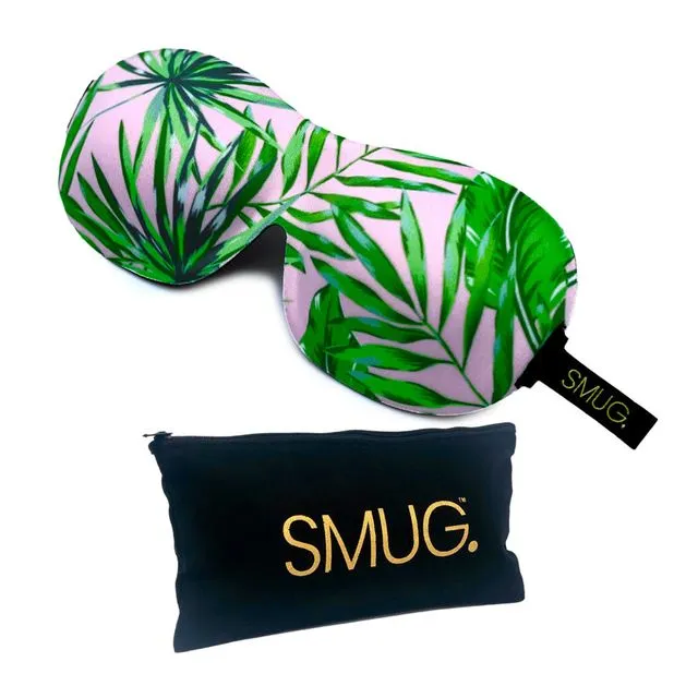Contoured Sleep Mask & Black Storage Bag Sets - Palm