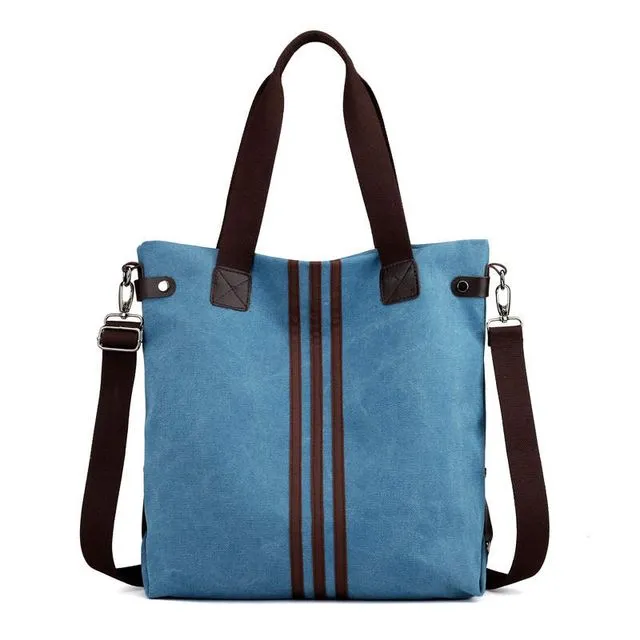 Kelly Canvas Tote - Blue