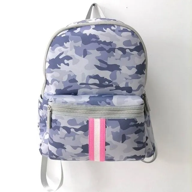 Neoprene Backpack - Gray Camo