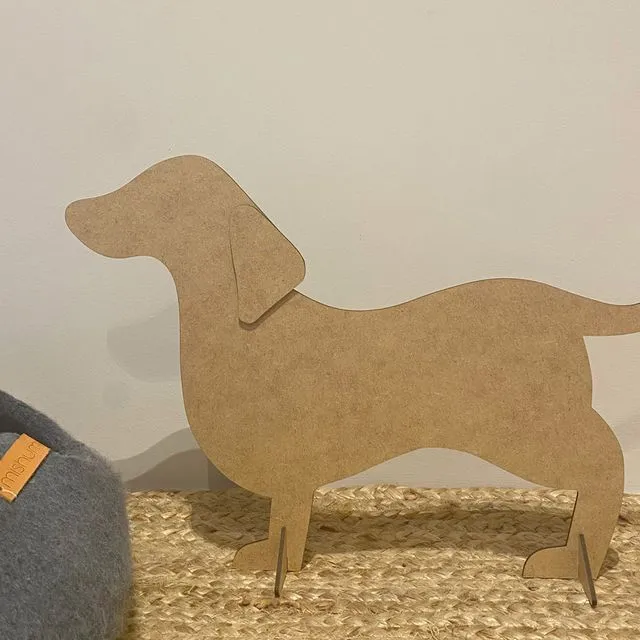 Dog Silhouette in MDF - Atrezzo for Mishum Products