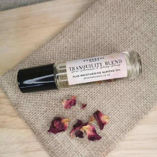 Rose Geranium &amp; Ylang Ylang Tranquility Essential Oil Roller
