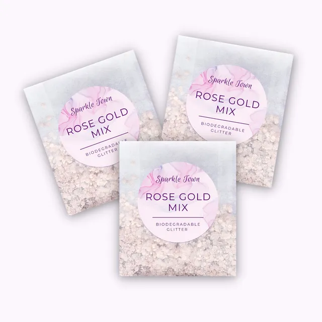 Rose Gold Mix Biodegradable Glitter
