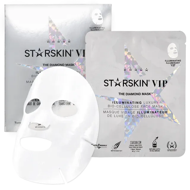 VIP The Diamond Mask™ Illuminating Bio-Cellulose Face Mask