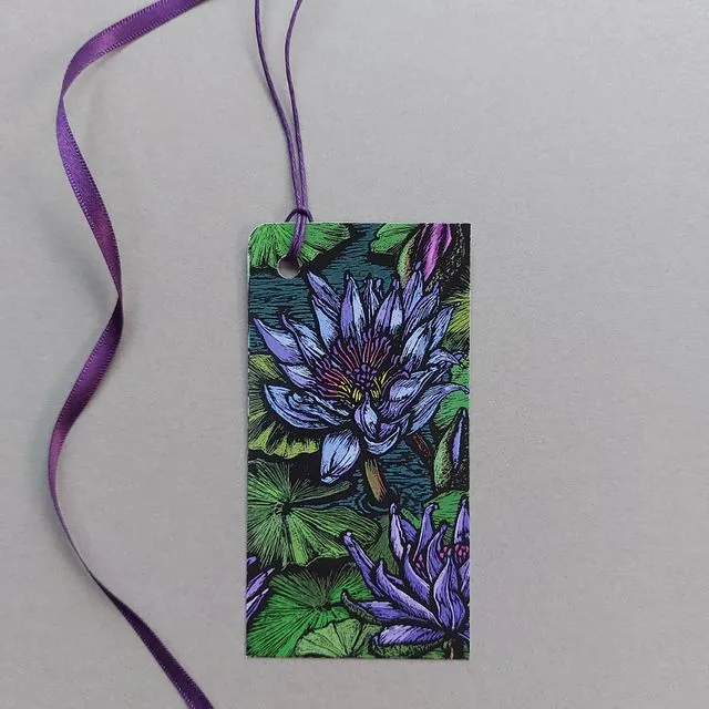 Water Lilies Gift Tag, Pack of 5