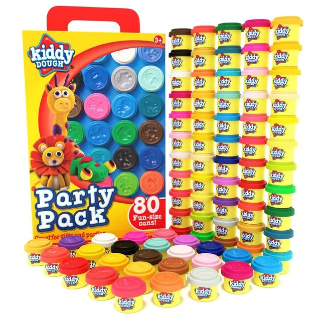 Kiddy Dough 80 Pack of Dough For Kids 3+