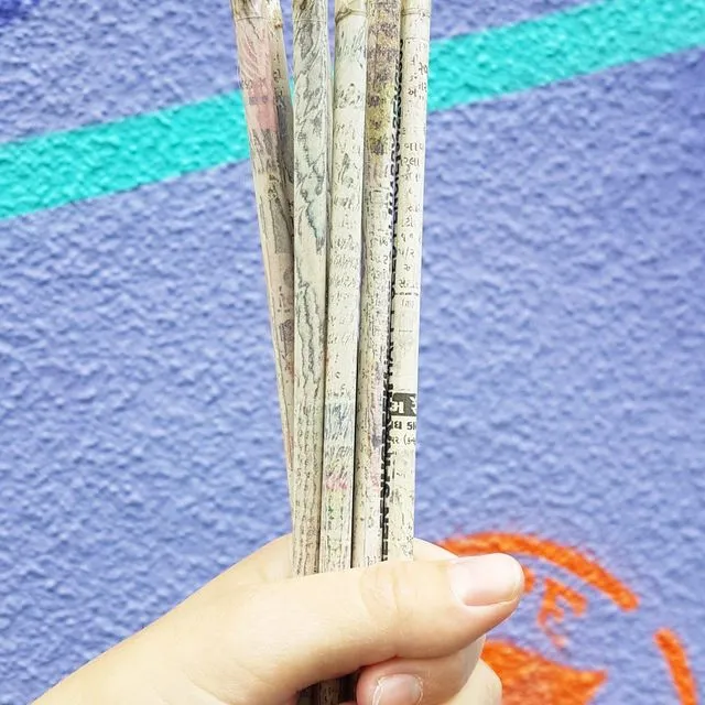 The Good Dot: Upcycled Newspaper Pencil SEEDED