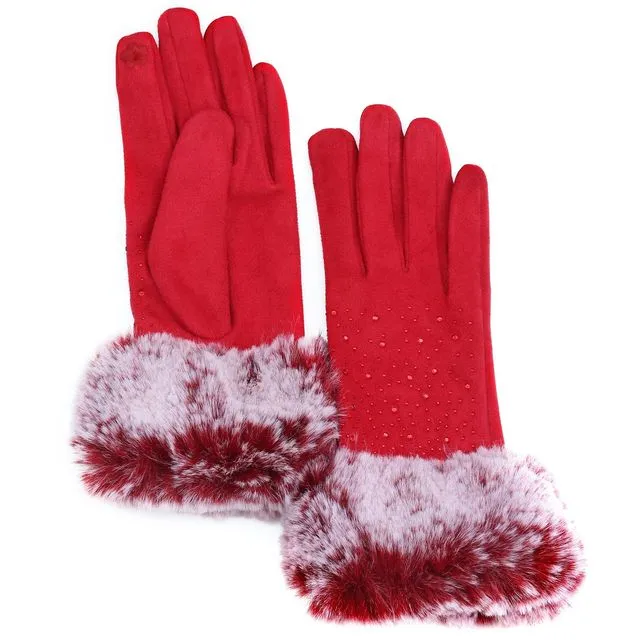 Audrey Gloves in Red