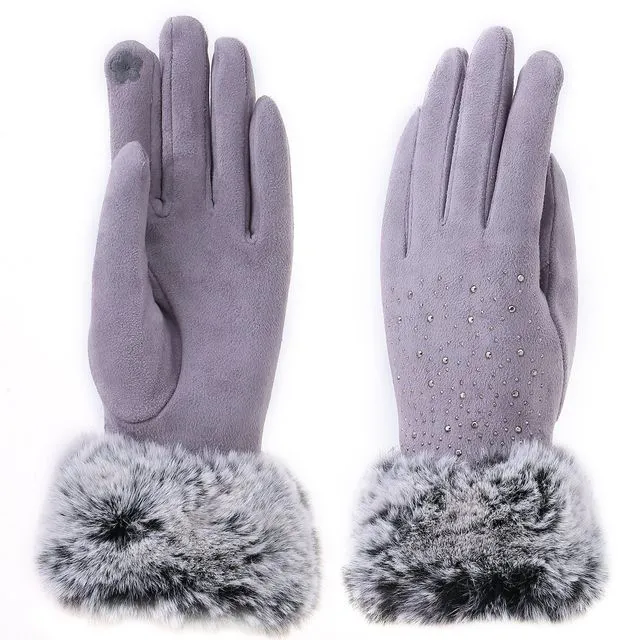 Audrey Gloves in Grey
