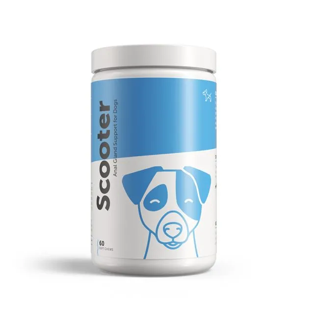 SCOOTER – Anal Gland Supplement for Dogs and Puppies - 60 Soft Chews