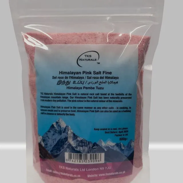 Himalayan Pink Salt Fine 800g