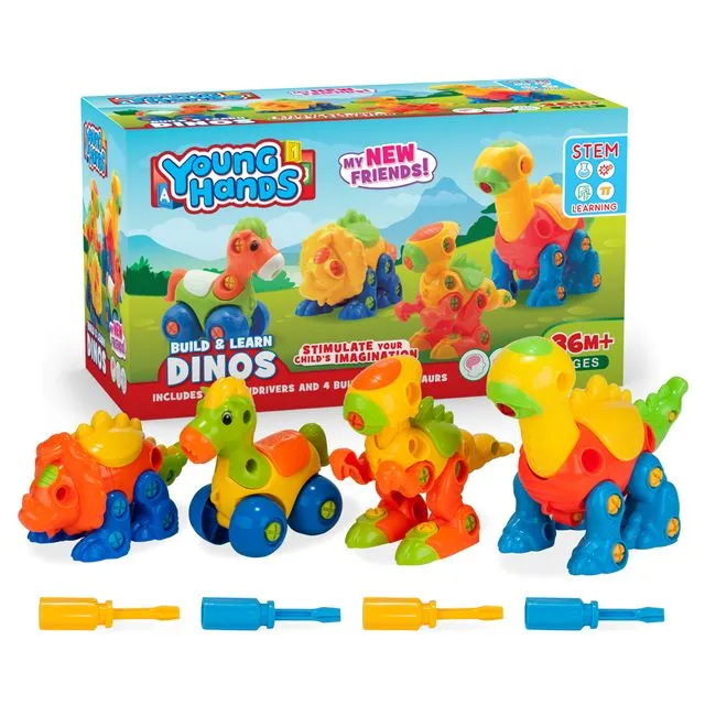 Creative Kids Build & Learn Dinosaur Take Apart Toy Set 3+