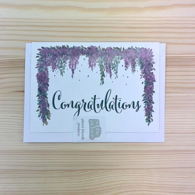 Congratulations planet friendly greetings card