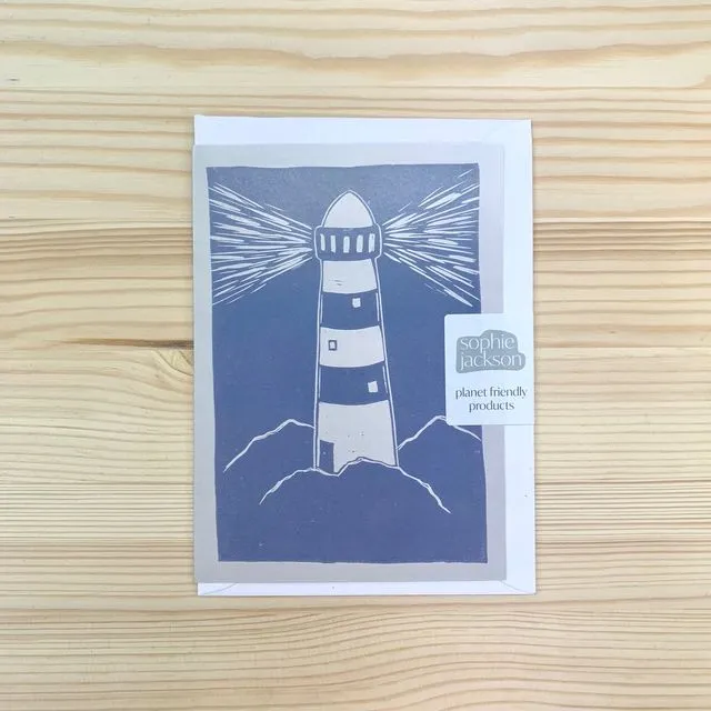 Lighthouse A6 planet friendly greetings card