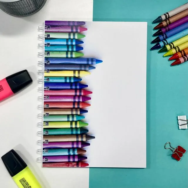 Crayons Stationery A5 Notepad