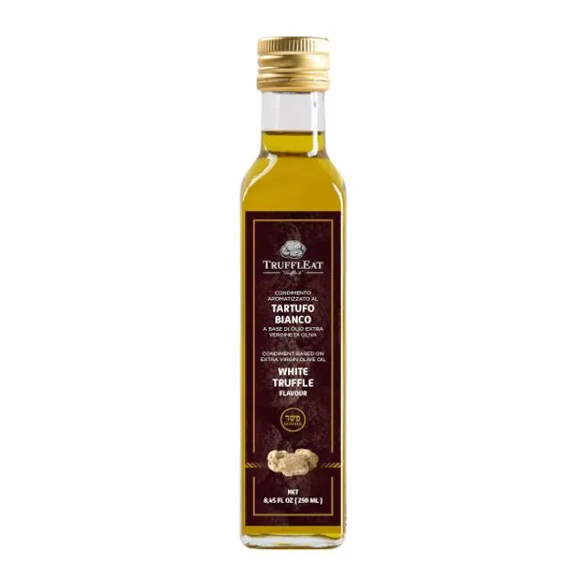 Kosher Extra virgin olive oil with white truffle 250 ml - Truffleat
