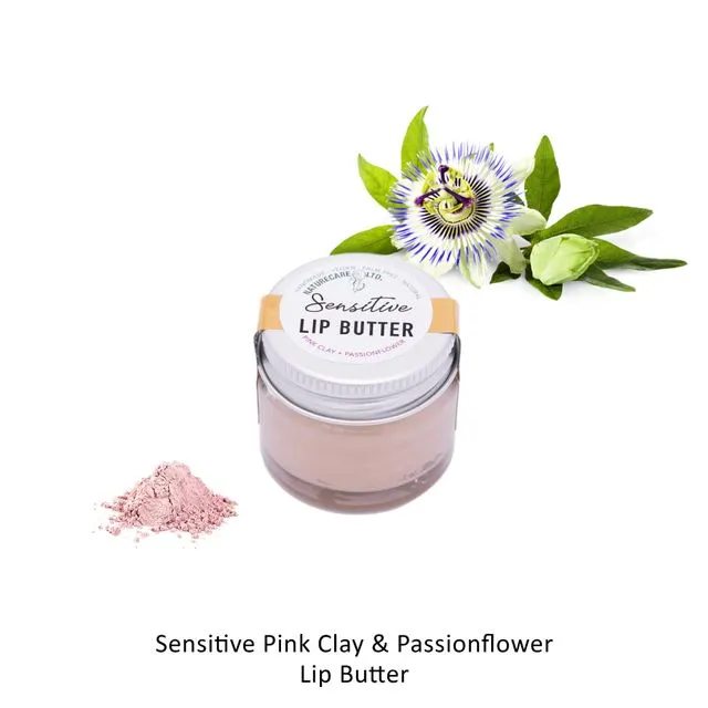 Sensitive Pink Clay &amp; Passionflower Lip Butter