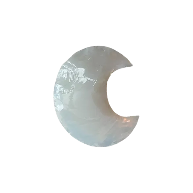 Crescent Moon Crystal, 3x2cm, Opalite